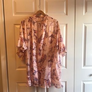 NWT Victoria Secret floral robe without belt, size M/L